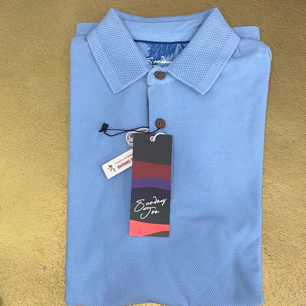 Sunday Sky Blue Men's‎ Polo Shirt